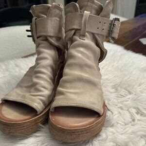 A.S. 98 Naya Wedge Sandal - Bone